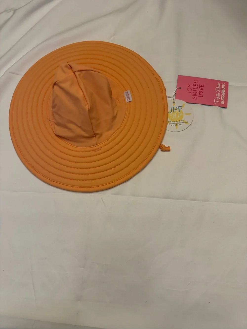 Rufflebutts Roll-Up Swim/Sun Hat- Coral NWT